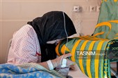 حضور خدام حرم مطهر رضوی در بیمارستان امام رضا علیه‌السلام