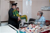 حضور خدام حرم مطهر رضوی در بیمارستان امام رضا علیه‌السلام