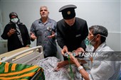 حضور خدام حرم مطهر رضوی در بیمارستان امام رضا علیه‌السلام