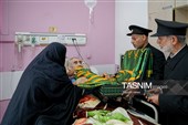 حضور خدام حرم مطهر رضوی در بیمارستان امام رضا علیه‌السلام