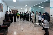 حضور خدام حرم مطهر رضوی در بیمارستان امام رضا علیه‌السلام