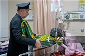 حضور خدام حرم مطهر رضوی در بیمارستان امام رضا علیه‌السلام