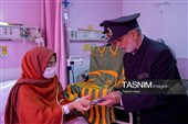 حضور خدام حرم مطهر رضوی در بیمارستان امام رضا علیه‌السلام