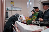 حضور خدام حرم مطهر رضوی در بیمارستان امام رضا علیه‌السلام