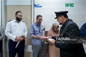 حضور خدام حرم مطهر رضوی در بیمارستان امام رضا علیه‌السلام
