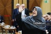 فاطمه مهاجرانی سخنگوی دولت در جلسه هیأت نمایندگان اتاق بازرگانی، صنایع، معادن و کشاورزی ایران