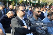 گلباران قبور مطهر شهدا در روز نخست هفته اراک