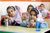 پوشش مدارس ابتدایی و عشایری فارس در طرح توزیع شیر