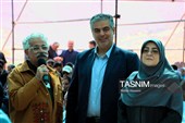   فاطمه مهاجرانی، سخنگوی دولت  و مهدی زندیه وکیلی، استاندار مرکزی