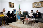 دیدار نماینده ولی‌فقیه در گلستان با خانواده‌های سرداران شهید