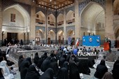 تشرف نخبگان و المپیادی کشور به حرم مطهر رضوی