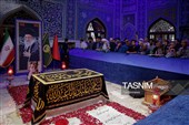 تشرف نخبگان و المپیادی کشور به حرم مطهر رضوی