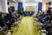 دیدار سیدعباس صالحی، وزیر فرهنگ و ارشاد اسلامی با حجت‌الاسلام‌والمسلمین رضا نوری، نماینده ولی‌فقیه در خراسان‌شمالی 