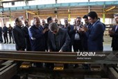 آئین گرامیداشت رکورد شکنی صنعتگران ایرید در تولید سوزن ریلی با حضور مدیرعامل راه‌آهن کشور