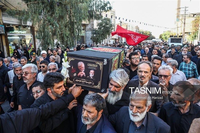 پیکر پدر سپهبد شهید موسوی در قم تشییع و خاکسپاری شد* عکس اخبار شهر قم پایگاه اطلاع رسانی نسیم قم