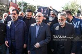 مراسم تشییع پیکر پدر سپهبد شهید موسوی در قم