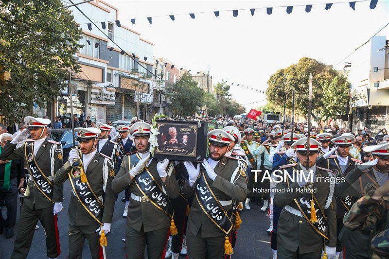 تشییع پیکر پدر سپهبد شهید موسوی