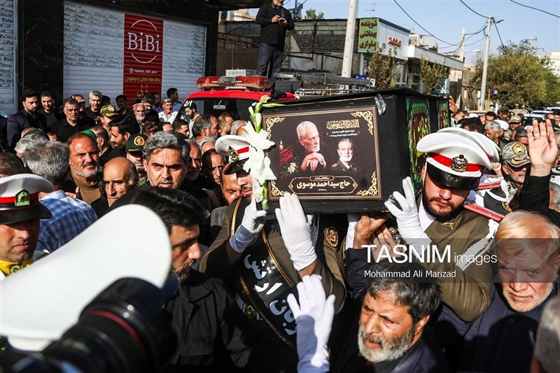 پیکر پدر سپهبد شهید موسوی در قم تشییع و خاکسپاری شد* عکس اخبار شهر قم پایگاه اطلاع رسانی نسیم قم