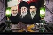 عزاداری شب اول ایام فاطمیه در بیت‌الزهرای حاج قاسم