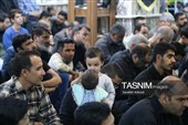 عزاداری شب اول ایام فاطمیه در بیت‌الزهرای حاج قاسم