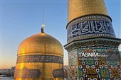  تعویض پرچم حرم امام رضا علیه‌السلام به مناسبت شهادت حضرت زهرا سلام‌الله علیها 