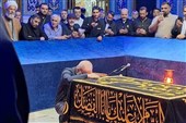 President Visits Imam Reza Shrine, Pays Tribute to Martyred Leader