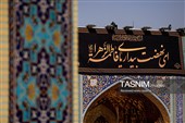 نصب کتیبه‌های شهادت حضرت زهرا (س) در حرم مطهر رضوی