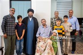دیدار امام جمعه زنجان با جانباز جنگ تحمیلی سوم