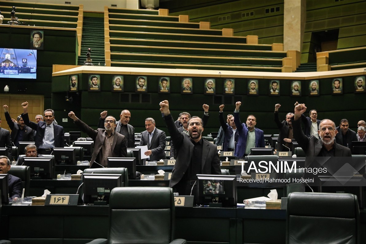 نمایندگان مجلس شورای اسلامی ایران , مجلس شورای اسلامی ایران , جنگ آمریکا و رژیم صهیونیستی علیه ایران , محمدباقر قالیباف , مجلس دوازدهم ,