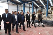 بازدید میدانی جمعی از مسئولین به همراه استاندار اردبیل از 2 واحد تولیدی