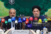 حجت الاسلام سید محمدرضا میرتاج الدینی، معاون مراسم و امور استانهای شورای هماهنگی تبلیغات اسلامی و  علیرضا کاظمی وزیر آموزش و پرورش