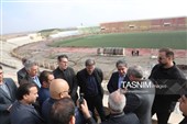 بازدید استاندار اردبیل از ورزشگاه علی دایی