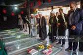 گلباران قبور مطهر شهدای حرم شاهچراغ(ع)