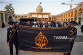 گلباران قبور مطهر شهدای حرم شاهچراغ(ع)
