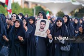 گلباران قبور مطهر شهدای حرم شاهچراغ(ع)