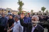 گلباران قبور مطهر شهدای حرم شاهچراغ(ع)