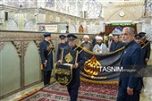 گلباران قبور مطهر شهدای حرم شاهچراغ(ع)