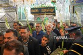 گلباران قبور مطهر شهدای حرم شاهچراغ(ع)