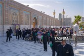 تشرف خانواده شهدا و جانبازان لامرد فارس به حرم مطهر رضوی