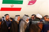 استقبال از شیوخ عشایر عراق در فرودگاه شهید هاشمی‌نژاد مشهد