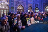 حضورخانواده شهدا و جانبازان لامرد در جوار مزار رهبر شهید انقلاب