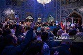 حضورخانواده شهدا و جانبازان لامرد در جوار مزار رهبر شهید انقلاب