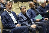 محمدرضا باهنر در مراسم یادبود مرحوم مسیب منظور