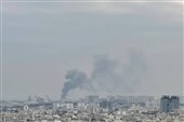 دود غرب تهران ناشی از حریق ساختمان در بزرگراه لشکری است