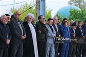 تشییع جنازه پدر شهیدان نقدی در زنجان