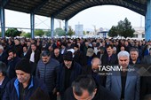 تشییع جنازه پدر شهیدان نقدی در زنجان