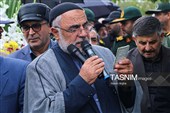 تشییع جنازه پدر شهیدان نقدی در زنجان