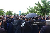 تشییع جنازه پدر شهیدان نقدی در زنجان
