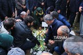 تشییع جنازه پدر شهیدان نقدی در زنجان