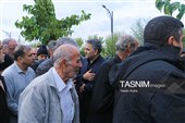 تشییع جنازه پدر شهیدان نقدی در زنجان